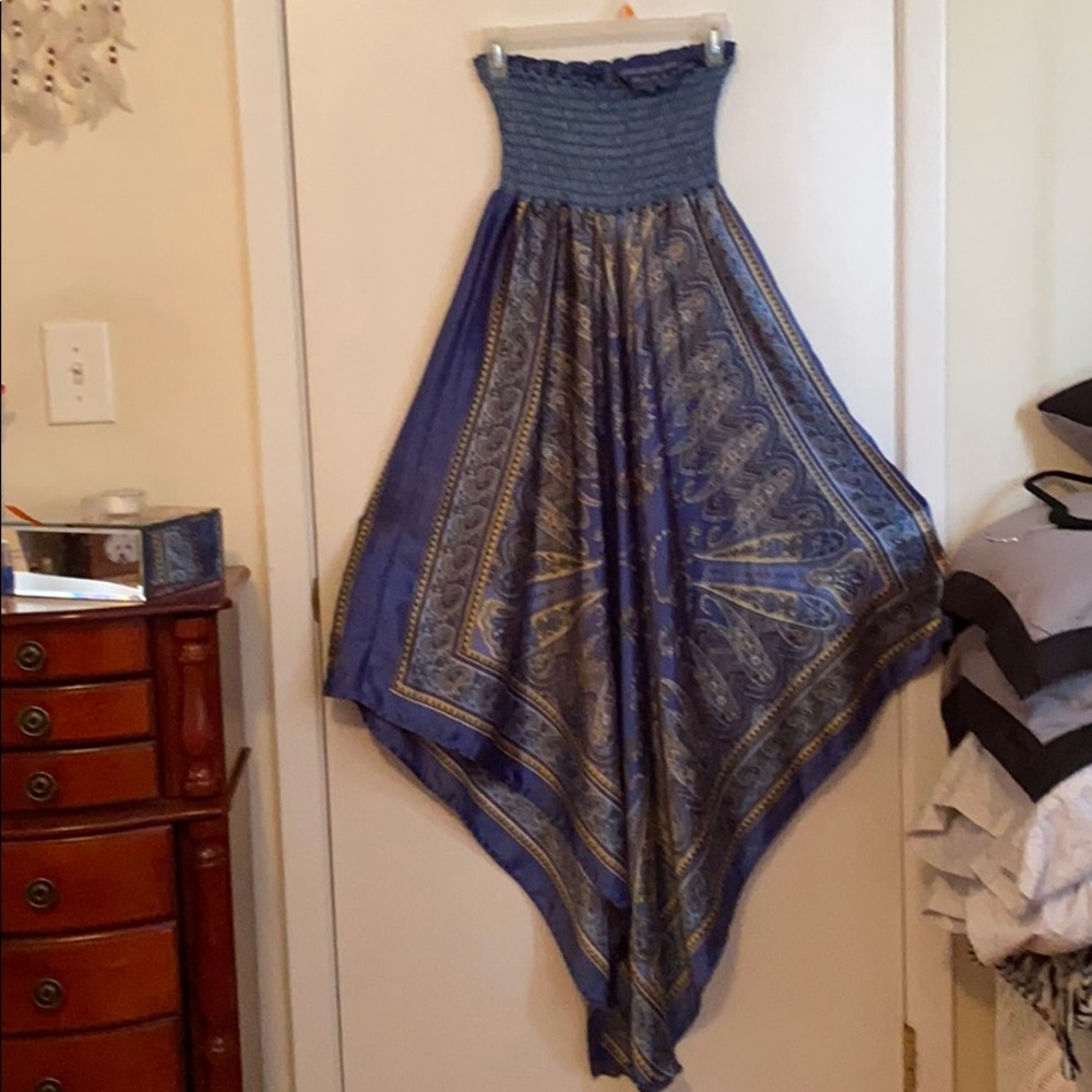 Blue bandana  dress